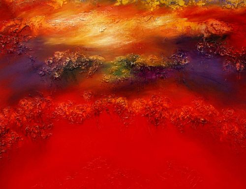 SOLD Red Earth Oil on Canvas 122cm x 122cm