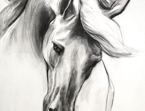 HunterHorse1 Mixed on Canvas 101cm x 138cm