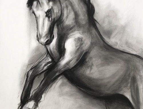 HunterHorse2 Mixed on Canvas 101cm x 138cm