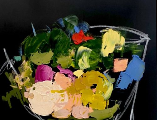 EAT YOUR GREENS  105 X 105CM