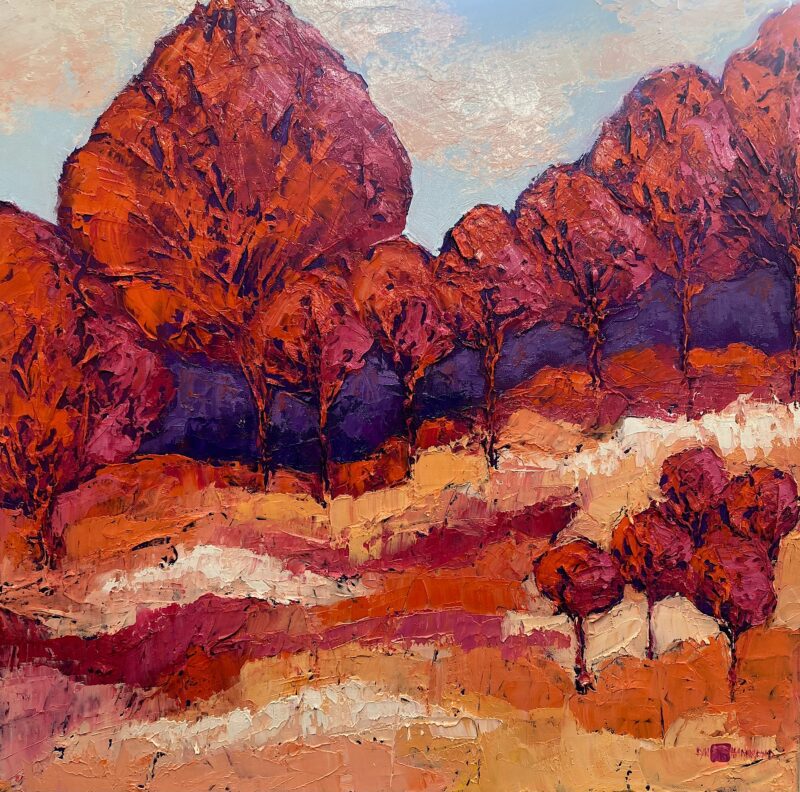 HUNTER VALLEY AUTUMN 4 80 X 80CM Watershed Gallery Pokolbin