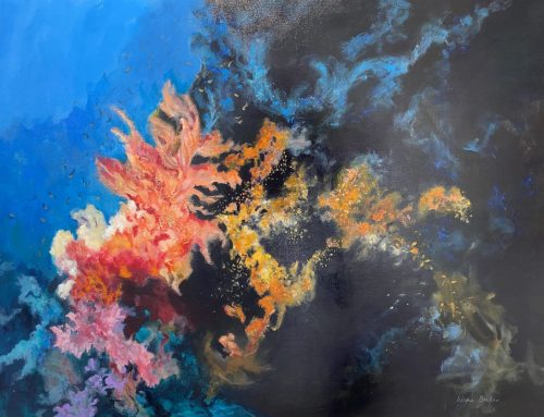 DEEP IN THE CORAL  90 X 120CM