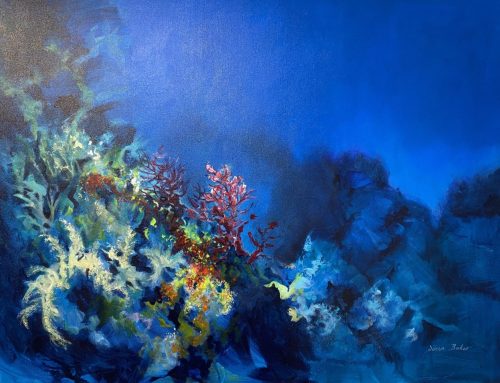 TRANQUIL LIGHT ON THE REEF   90 X 120CM