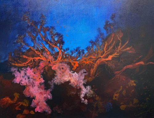 VIBRANT RED CORAL  90 X 120CM