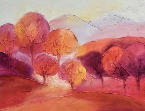 AUTUMN LOVE TRIPTYCH #1   70 X 70CM