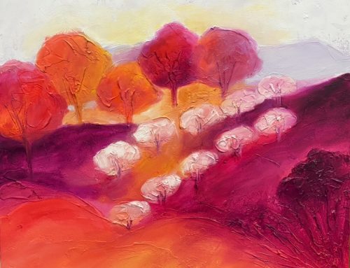 AUTUMN LOVE TRIPTYCH #2   70 X 70CM