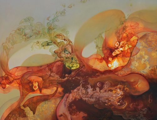 POLLEN PROSTRATING TO THE WIND 130 X 120CM