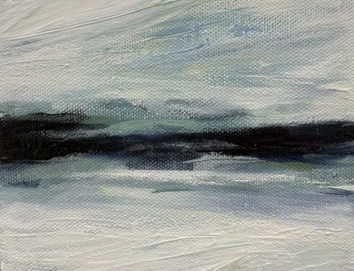 WHITE WATER #4  15 X 15CM