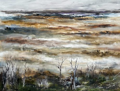 DOWN BY THE RIVER  124 X 154CM