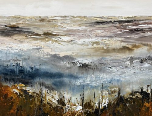 GOLDEN HORIZON  63 X63CM