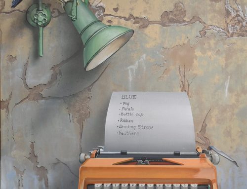 BOWER BIRD’S LIST   100 X 75CM