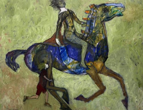 WE SHALL HAVE PLENTY OF SUNNY DAYS AND LITTLE ENOUGH OF STORM  100 X 120CM