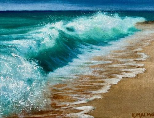 AT THE BEACH  20 X 30CM