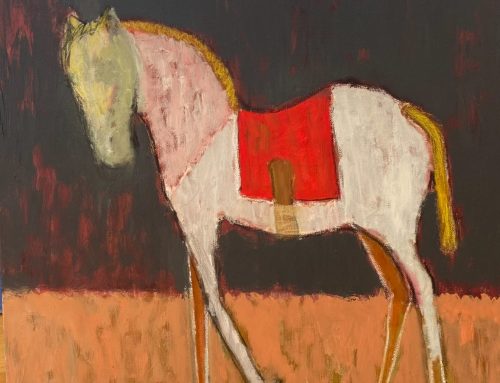 MIDNIGHT IN THE DRESS SHOP 50 X 50CM