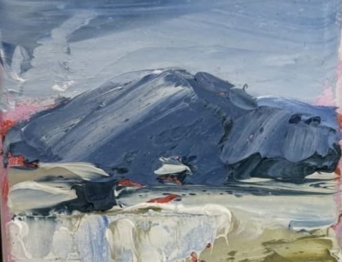 LATE LIGHT , BROKENBACK MTS, POKOLBIN  13 X 13CM