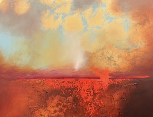 FIRE TO THE RAIN  120 X 100CM