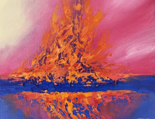FIRE STUDY #56  23 X 23CM