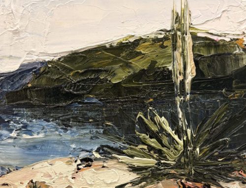 ERNIE’S LOOKOUT WITH BALGA  25 X25CM