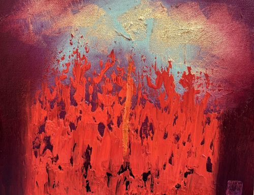 HEARTS FLAME #2  23 X 33CM