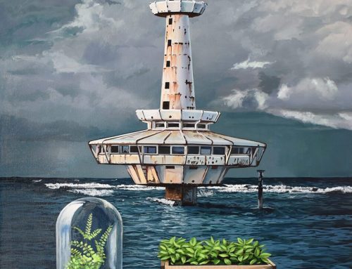 SIGHT OF AN ICONIC FOLLY  100 X 75CM